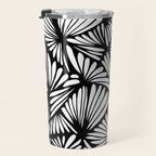 Petals in black and white Travel Mug Gallery Image 3
