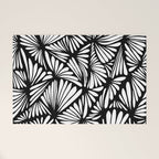 Petals in black and white Welcome Mat Gallery Image 1