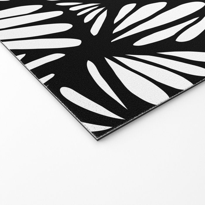 Petals in black and white Welcome Mat Gallery Image 2