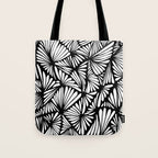 Petals in black and white Tote Bag Gallery Image 1