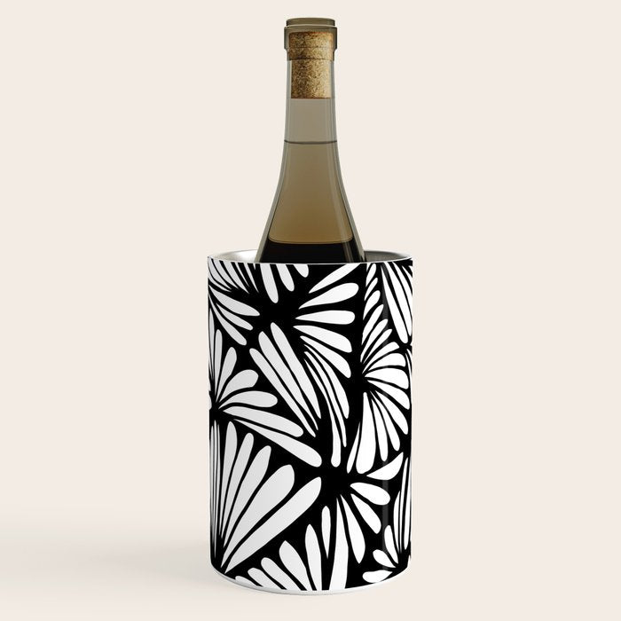 Petals in black and white Wine Chiller Gallery Image 1