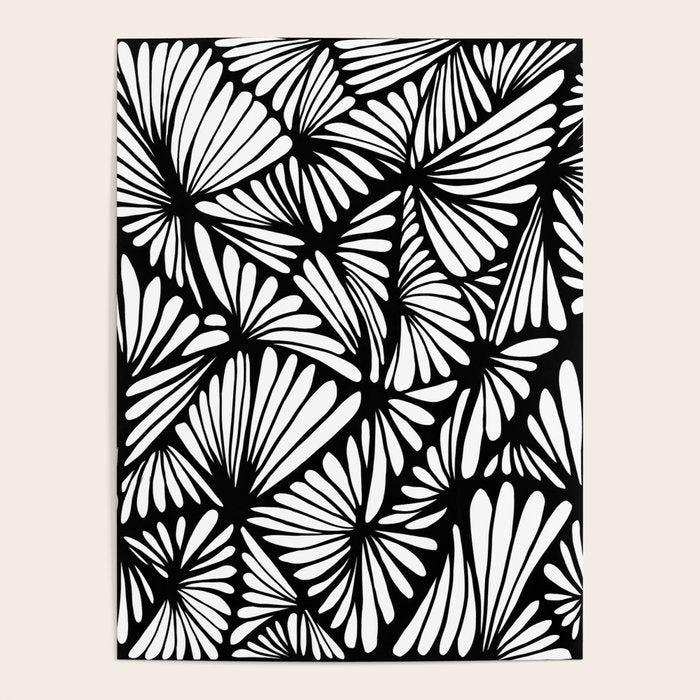 Petals in black and white Poster Gallery Image 4