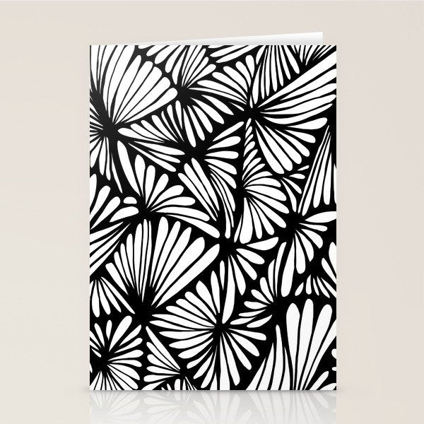 Petals in black and white Stationery Card Gallery Image 1