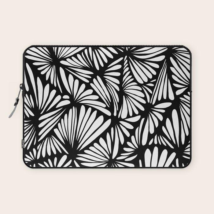 Petals in black and white Laptop Sleeve Gallery Image 1