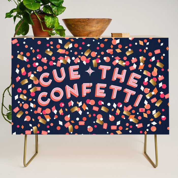Cue the Confetti - Navy Palette Credenza Gallery Image 1