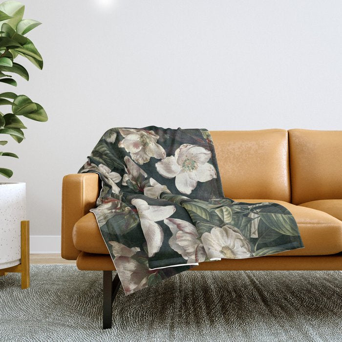 Dark Garden IX Throw Blanket Gallery Image 1