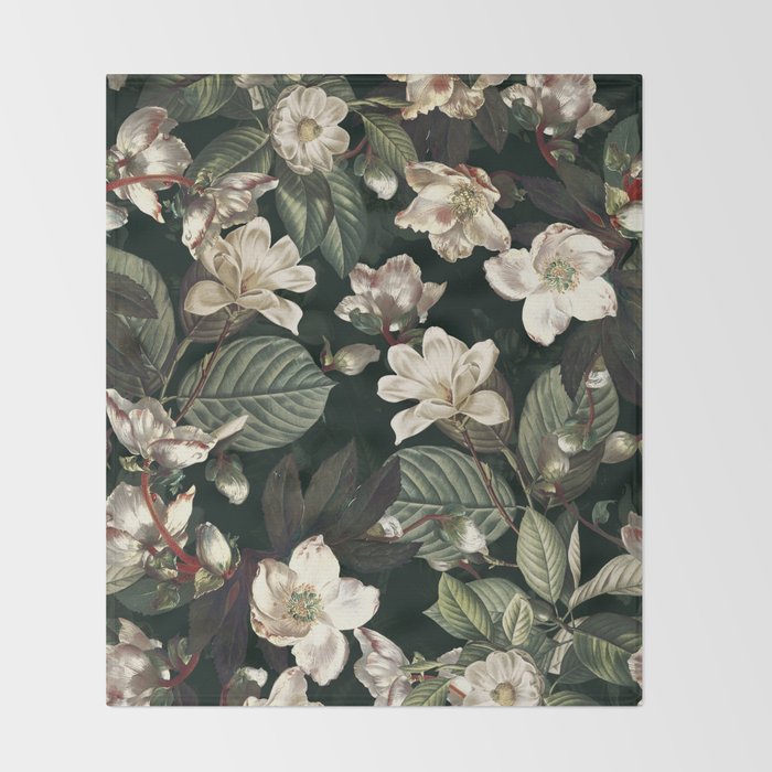 Dark Garden IX Throw Blanket Gallery Image 2