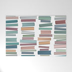 Books Pastel, Living Room Art, Book Worm Welcome Mat Gallery Image 1