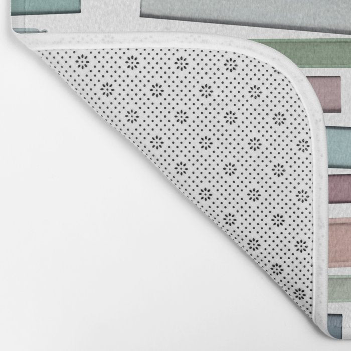 Books Pastel, Living Room Art, Book Worm Bath Mat Gallery Image 2