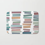 Books Pastel, Living Room Art, Book Worm Bath Mat Gallery Image 1
