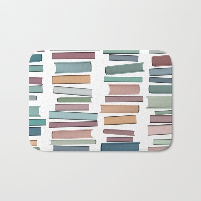 Books Pastel, Living Room Art, Book Worm Bath Mat Gallery Image 1