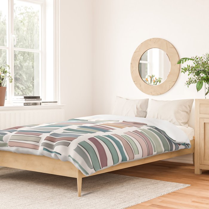 Books Pastel, Living Room Art, Book Worm Duvet Cover Gallery Image 2