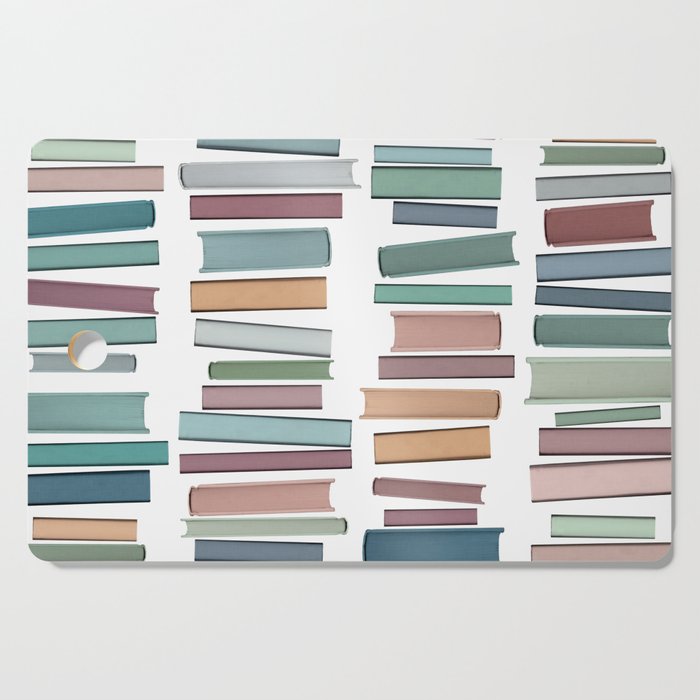 Books Pastel, Living Room Art, Book Worm Cutting Board Gallery Image 1