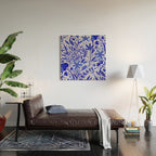 Blue Garden Wood Wall Art Gallery Image 2