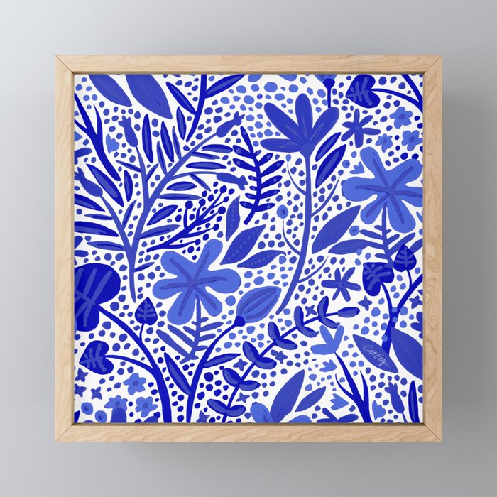 Blue Garden Mini Art Print Gallery Image 1