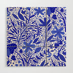 Blue Garden Wood Wall Art Gallery Image 1