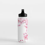 pink cherry blossom watercolor 2020 Water Bottle Gallery Image 3