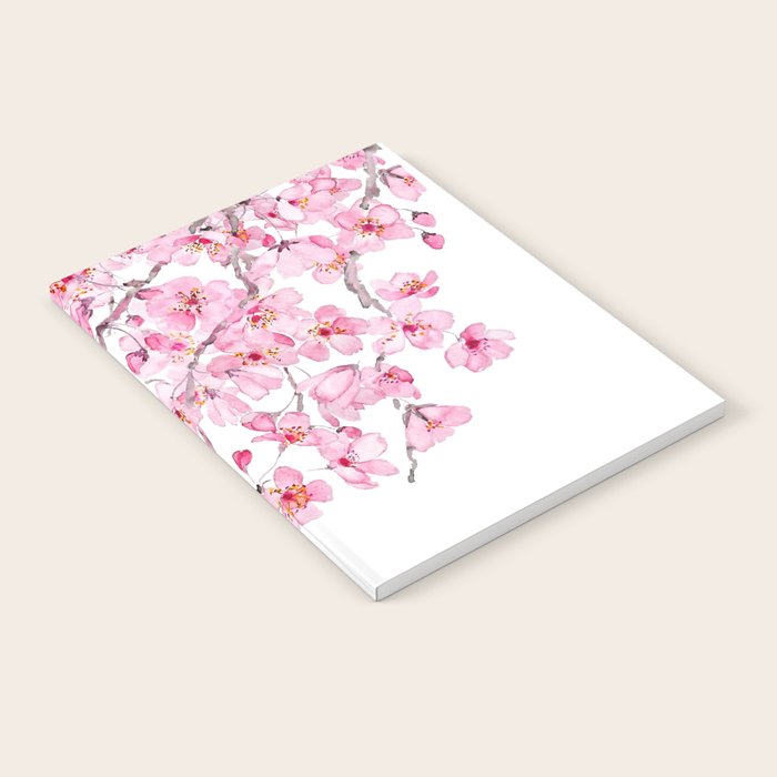 pink cherry blossom watercolor 2020 Notebook Gallery Image 2