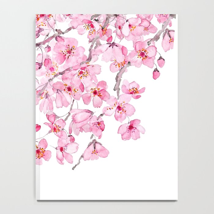 pink cherry blossom watercolor 2020 Notebook Gallery Image 4