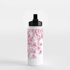 pink cherry blossom watercolor 2020 Water Bottle Gallery Image 2