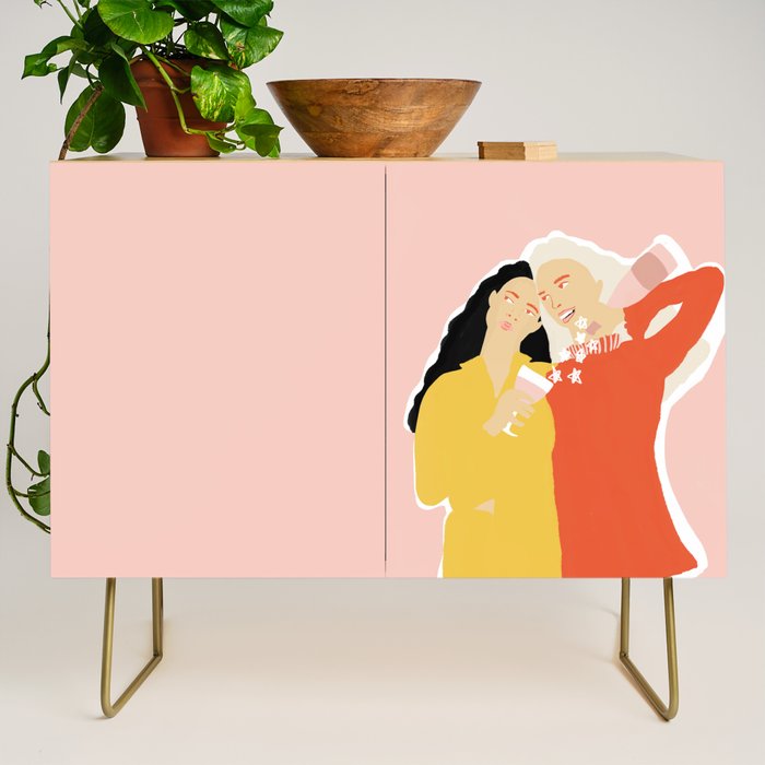 Best Friends and Wine Credenza Gallery Image 1