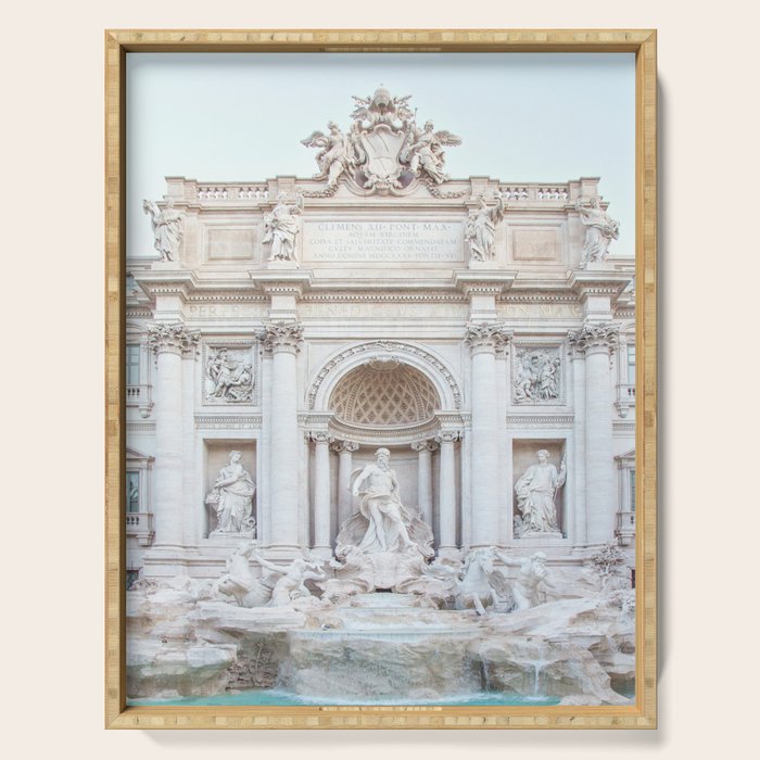 Trevi Fountain - Rome Italy Architecture, Travel Photography Serving Tray Gallery Image 1