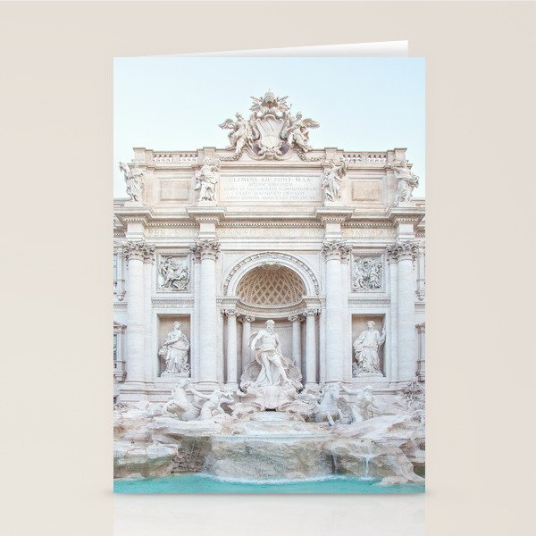 Trevi Fountain - Rome Italy Architecture, Travel Photography Stationery Card Gallery Image 2
