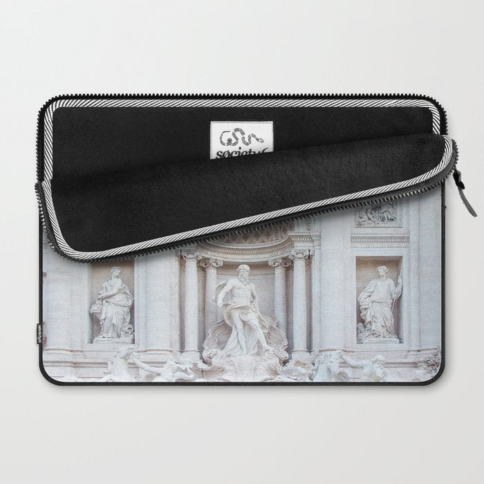 Trevi Fountain - Rome Italy Architecture, Travel Photography Laptop Sleeve Gallery Image 2