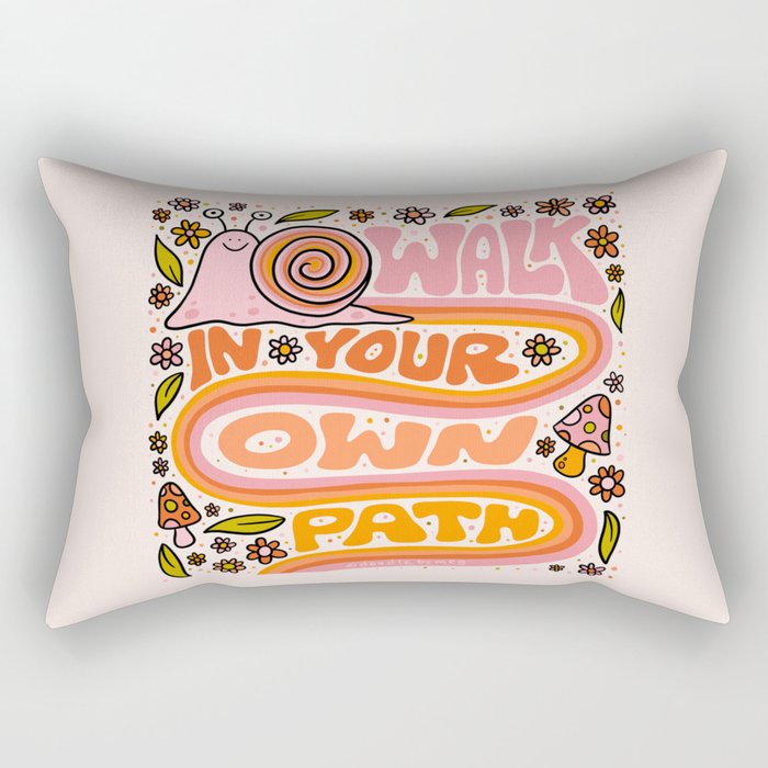 Walk In Your Own Path Rectangular Pillow Gallery Image 2