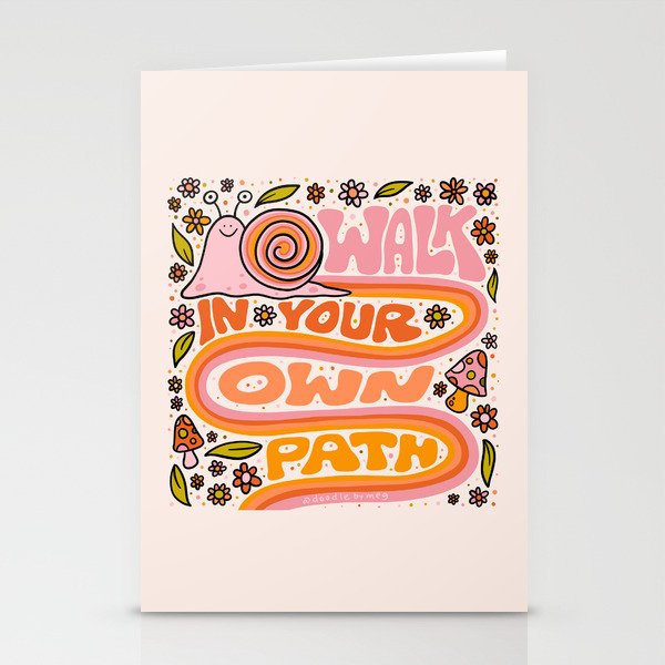 Walk In Your Own Path Stationery Card Gallery Image 2