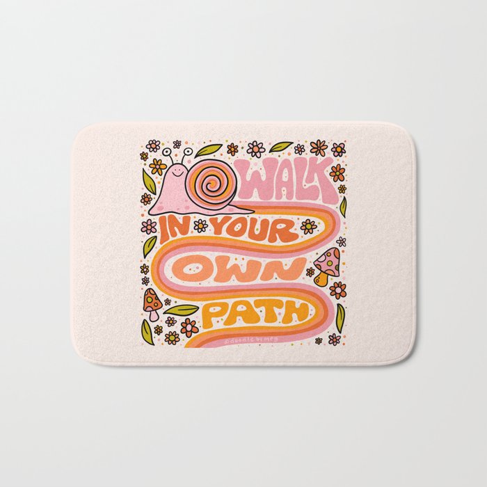 Walk In Your Own Path Bath Mat Gallery Image 1