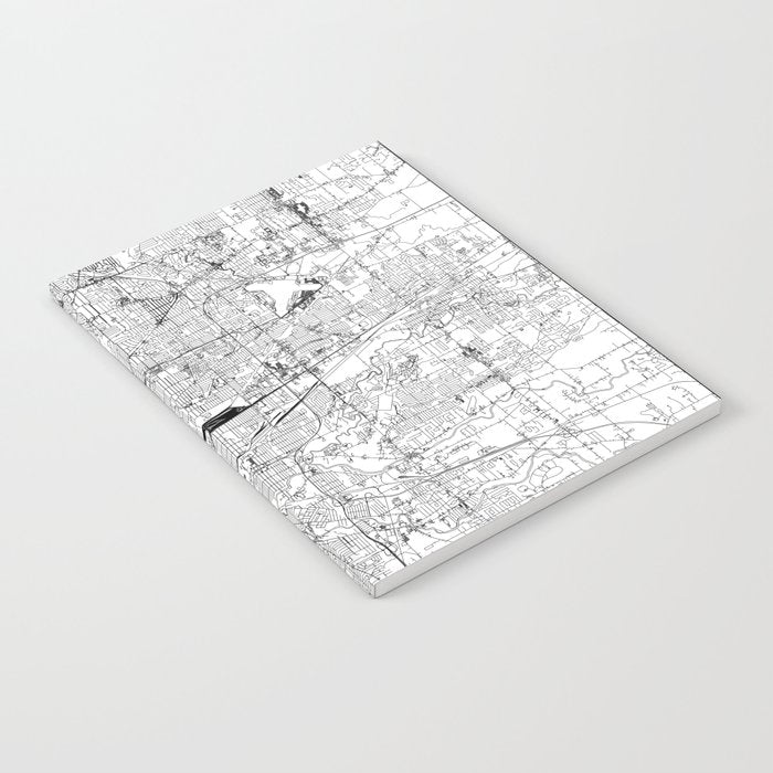 Buffalo White Map Notebook Gallery Image 2
