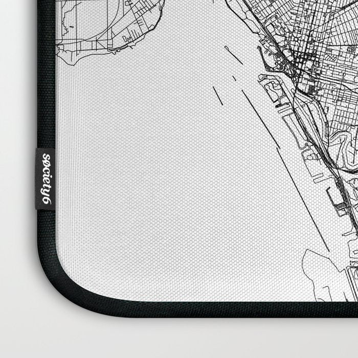 Buffalo White Map Laptop Sleeve Gallery Image 3