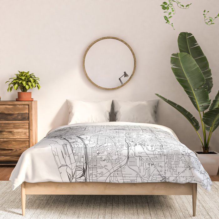 Buffalo White Map Comforter Gallery Image 3