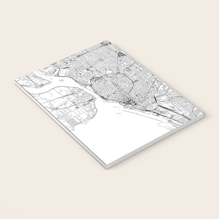 Buffalo White Map Notebook Gallery Image 3