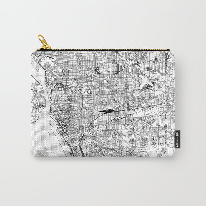 Buffalo White Map Carry All Pouch Gallery Image 1