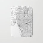 Buffalo White Map Bath Mat Gallery Image 1