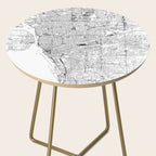 Buffalo White Map Side Table Gallery Image 2
