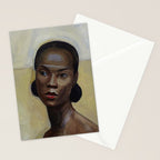 African American Masterpiece 'Portrait of a Black Woman' by Sergey Sudeikin  Stationery Card Gallery Image 2