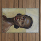 African American Masterpiece 'Portrait of a Black Woman' by Sergey Sudeikin  Outdoor Rug Gallery Image 1