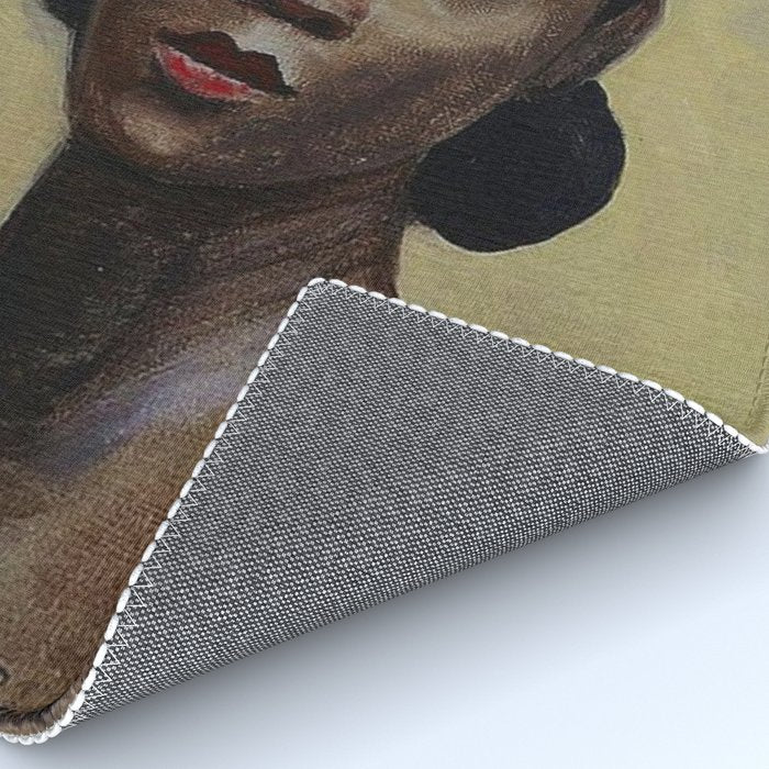 African American Masterpiece 'Portrait of a Black Woman' by Sergey Sudeikin  Rug Gallery Image 4