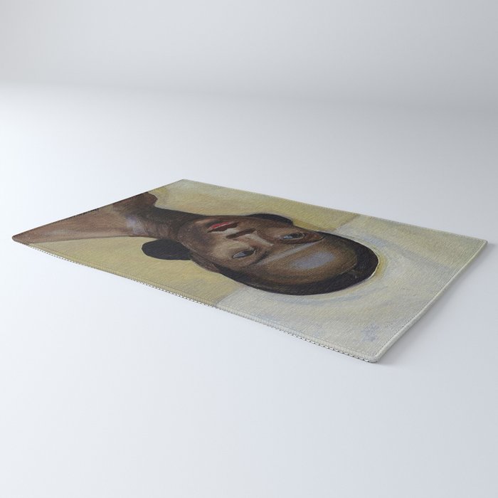 African American Masterpiece 'Portrait of a Black Woman' by Sergey Sudeikin  Rug Gallery Image 3