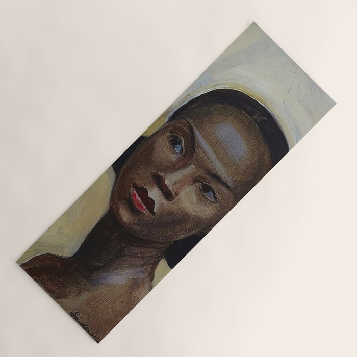 African American Masterpiece 'Portrait of a Black Woman' by Sergey Sudeikin  Yoga Mat Gallery Image 1