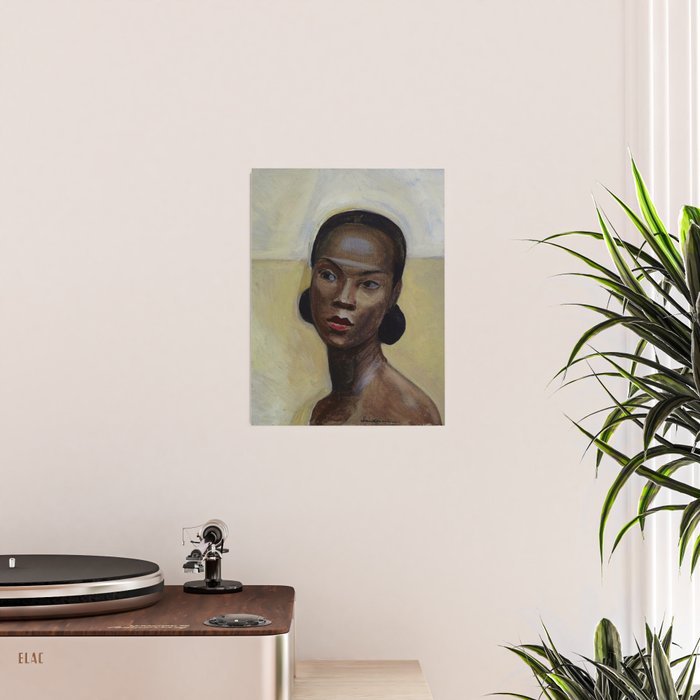 African American Masterpiece 'Portrait of a Black Woman' by Sergey Sudeikin  Poster Gallery Image 2
