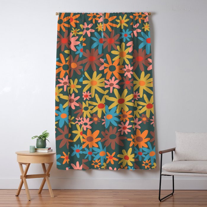 Flowers fantasy #2 Window Curtain Gallery Image 5