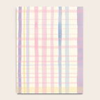 Pastel Watercolor Plaid Soft Gingham Check Pattern Notebook Gallery Image 4