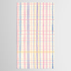 Pastel Watercolor Plaid Soft Gingham Check Pattern Tablecloth Gallery Image 2