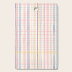 Pastel Watercolor Plaid Soft Gingham Check Pattern Cutting Board Gallery Image 1