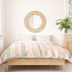 Pastel Watercolor Plaid Soft Gingham Check Pattern Duvet Cover Gallery Image 3