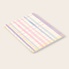 Pastel Watercolor Plaid Soft Gingham Check Pattern Notebook Gallery Image 2